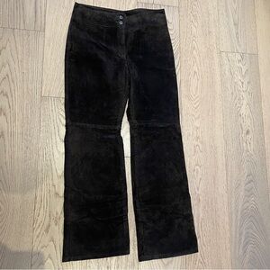 Vintage Skotts Dark Brown Suede Pants Size 10 Made in Canada